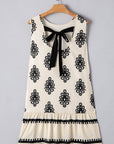 Jazmin Sleeveless Hollowed Bowknot Back Mini Dress