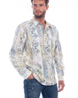 Men's L/s Batik Popover Shirt - 5269