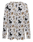 Baha Ranch Western Print Long Sleeve Top