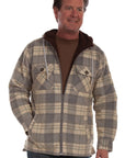 Sherpa Lined Corduroy Hoodie - 5331