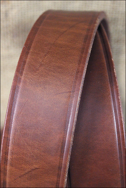 3D Brown Mens Basic Leather Belt Removable Brass Buckle