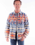 Aztec Pattern Shirt-jacket - 5364