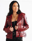 Cossette Jacket - Smoldering Ruby