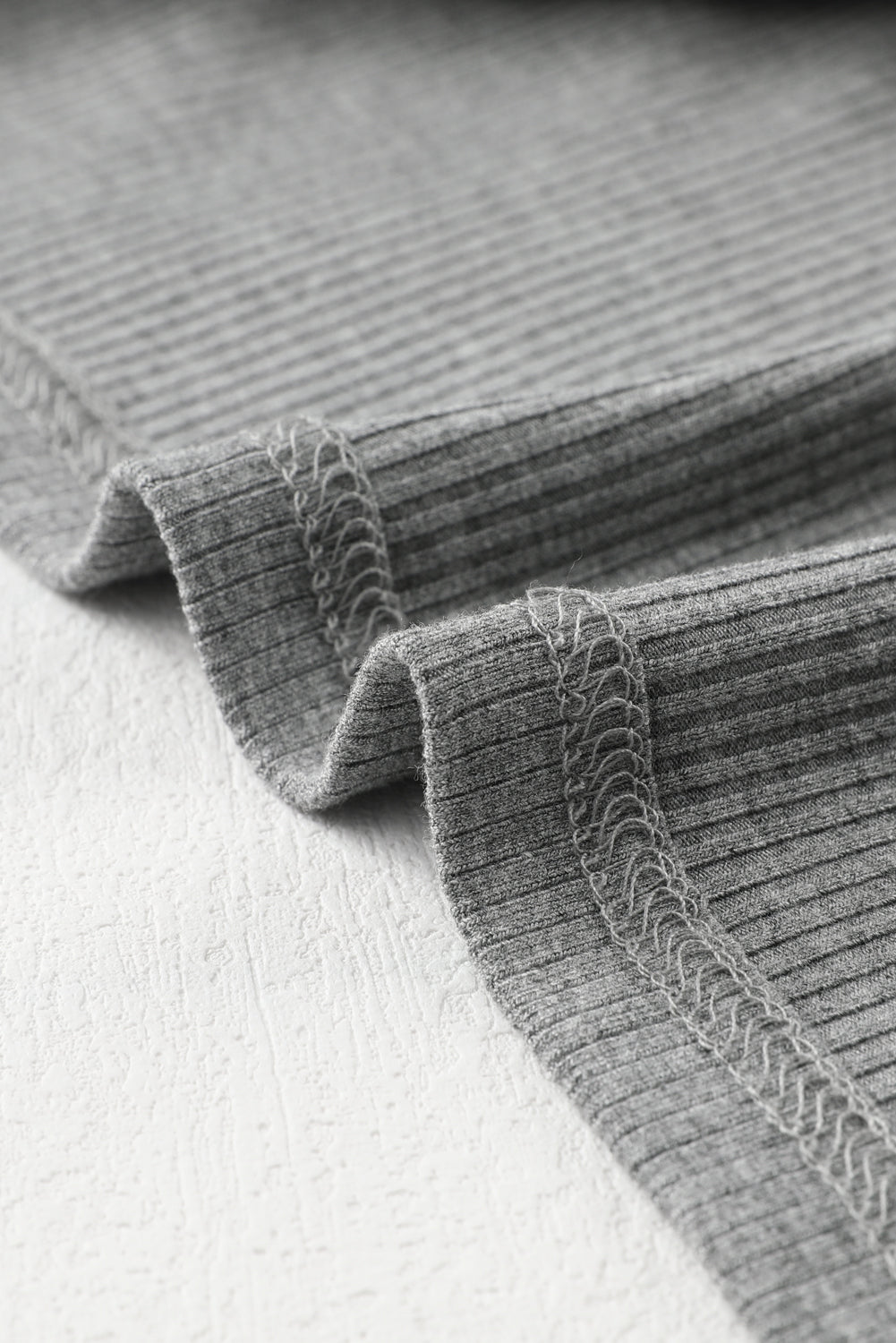 Elizabeth Crewneck Ribbed top Long Sleeve Top