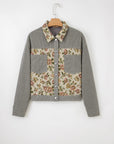Evelyn Retro Floral Patchwork Shirt