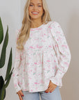 Amari Shirred Balloon Sleeve Blouse
