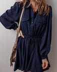 Kim Chest Pockets Tunic Shirt Mini Dress