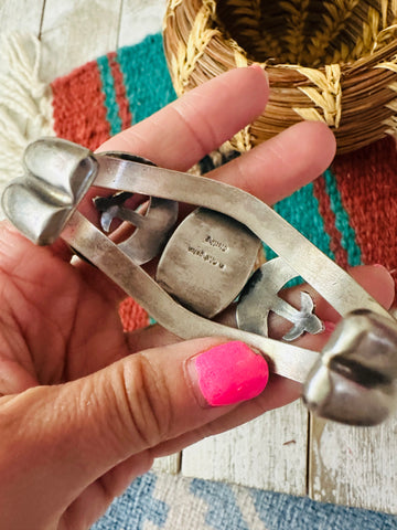 Navajo Sterling Silver & Turquoise Cuff Bracelet