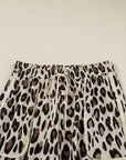 Leopard Wide Leg Cropped Pants