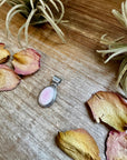 Simple Pink Conch Pendant – Sterling Silver, Made in USA