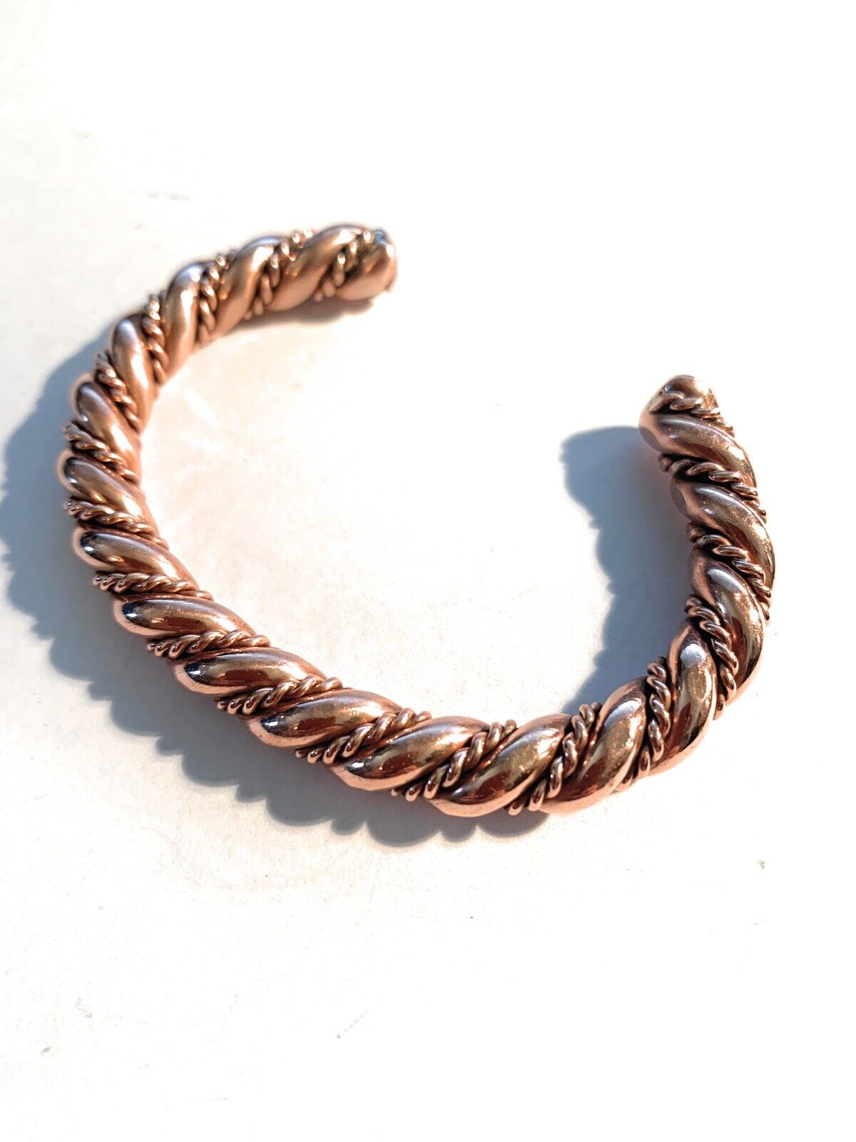 Navajo Copper Hand Twisted Bracelet Cuff - Everest Ranch