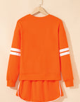 Varsity Stripe Pullover and Mini Skirt Set