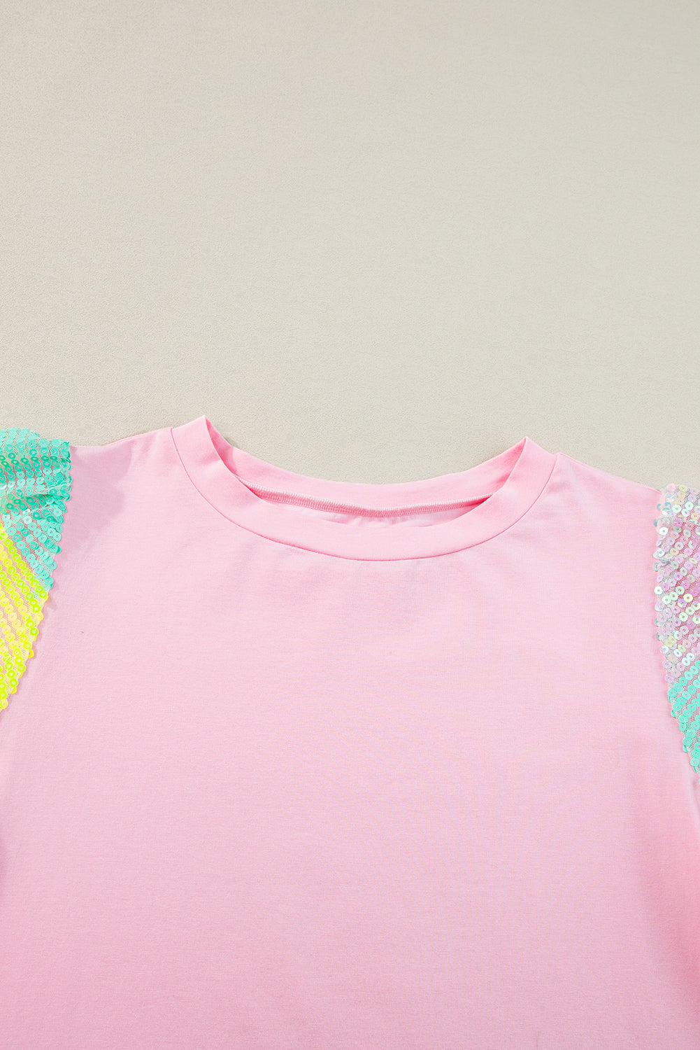 Rainbow Puff Sleeve Top -clearance