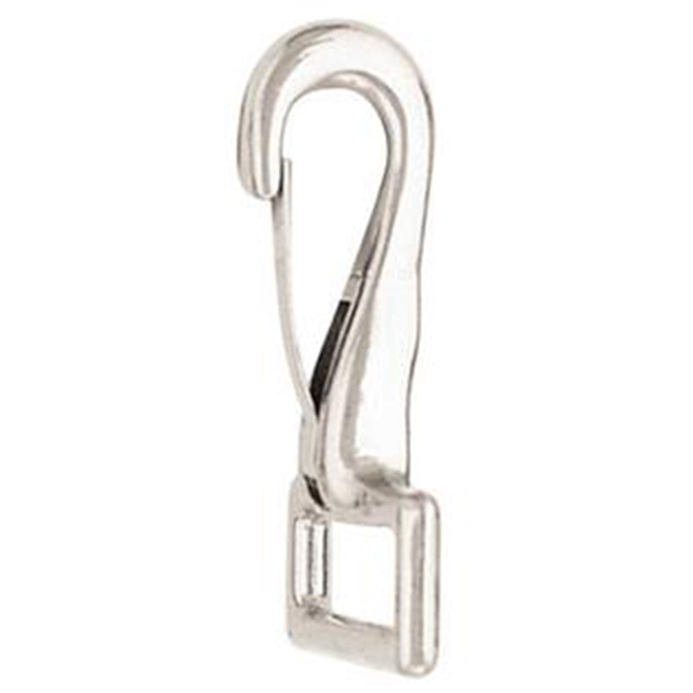 5/8 X 1-1/2 In Die Cast Horse Loopeye Spring Snap Nickel Plated