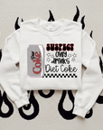 Suspect Diet Soda TEE or CREWNECK
