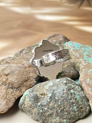 Handmade Hot Pink Fire Opal, Cotton Candy Sterling Adjustable Ring