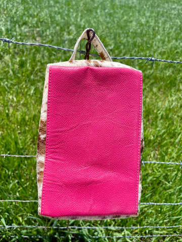 Cowhide Cosmetic Bag