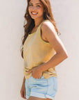 Skyla Metallic Sheen Tank Top