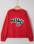 Christmas Merry Script Holiday Sweatshirt