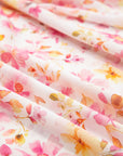 Floral Tassel Tie Smocked Blouse