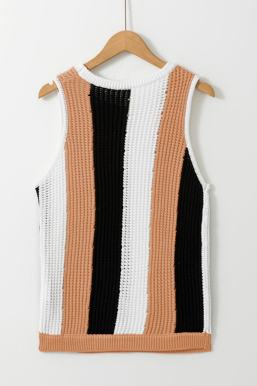 Juliette Block Sleeveless Knitted Sweater