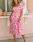 Dalia Smocked Ruffle Tiered Dress