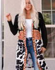 Madison Patchwork Open Front Cardigan