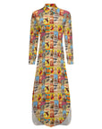 Vintage Rodeo Poster Western Duster Dress