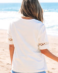 Madilynn Lace Crochet Casual Top