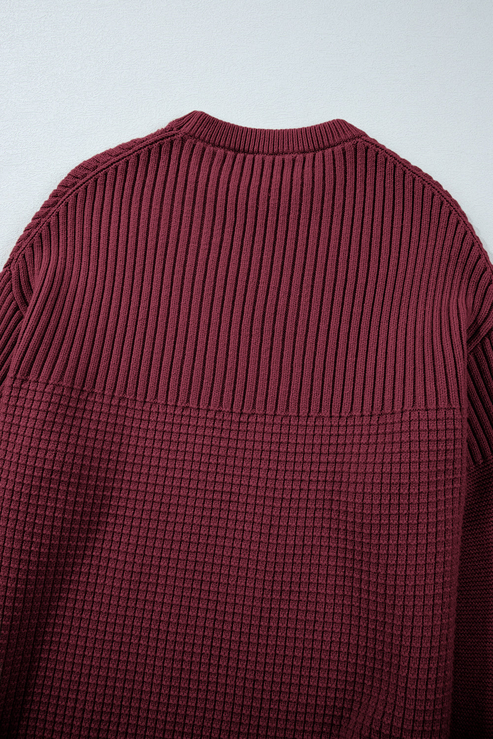 Julietta Mixed Textured Knitted Sweater