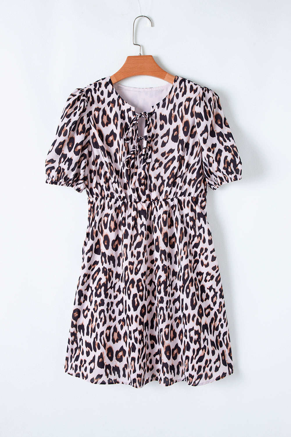 Jayleen Leopard Short Sleeve Mini Dress
