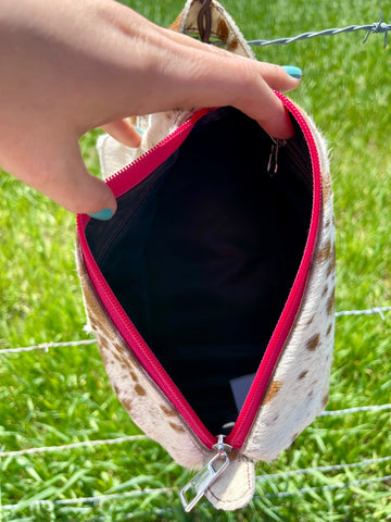 Cowhide Cosmetic Bag