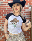 Cowboy Skelly Baby Tee