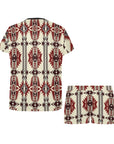 Southwestern Aztec Pajama Top Short Set