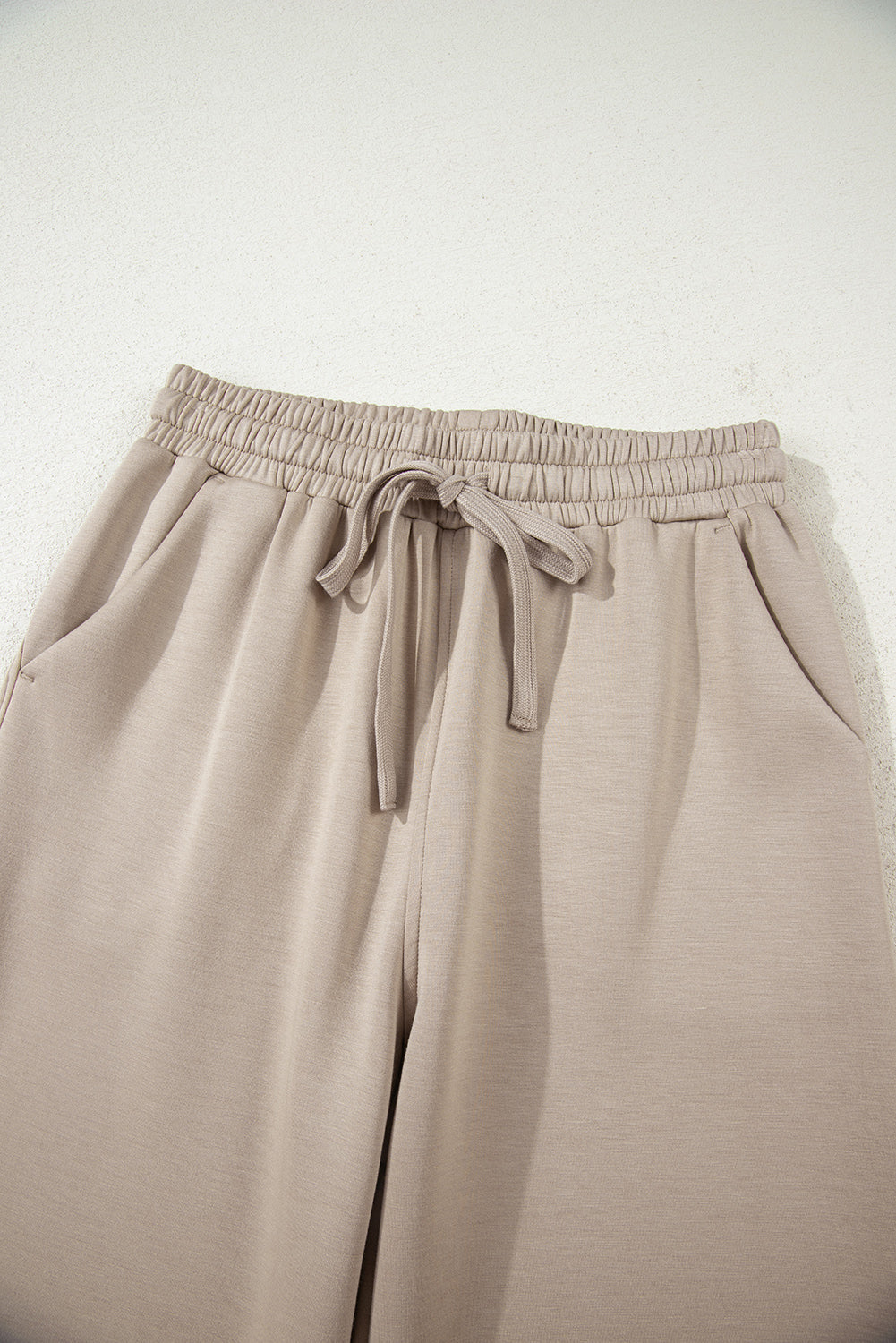 Solid Half- Zip Hoodie and Pants Set