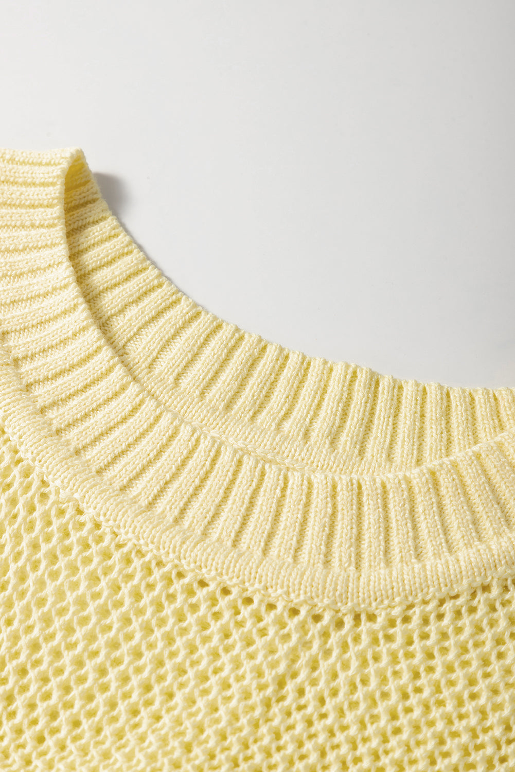 Hollowed Knit Sleeveless Sweater Top