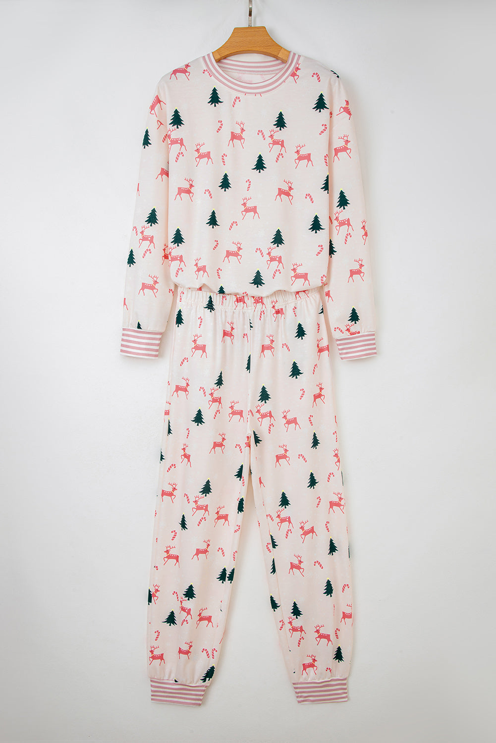 Christmas Tree Bow Top and Pants Lounge Set