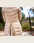 Cream Duck Down Riding Coat