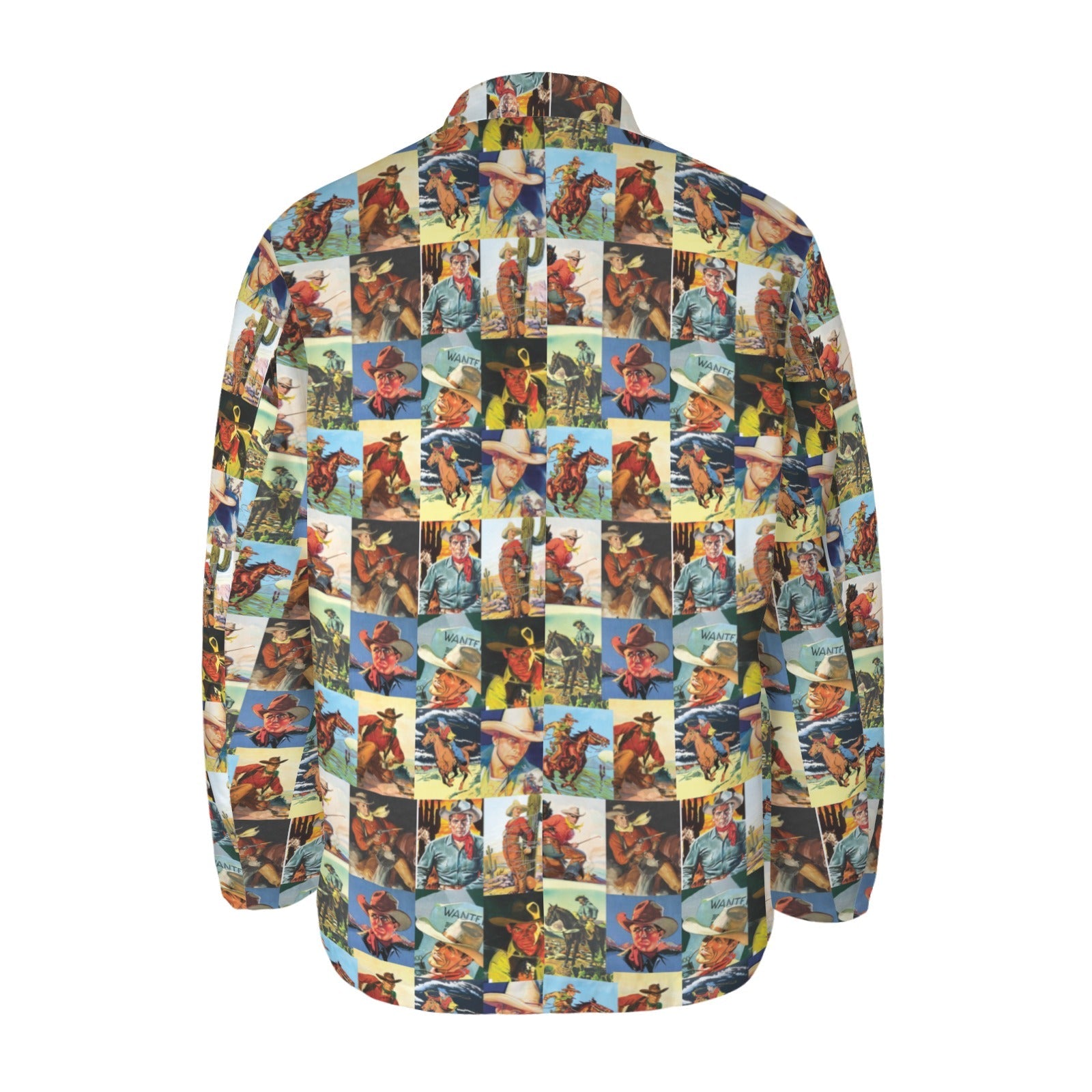 Cowboy Collage Men&#39;s Western Blazer