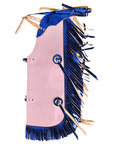 Hilason Western Pro Rodeo Bull Riding Chaps Leather Youth Kid