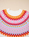 Avery Print Drop Shoulder Sweater