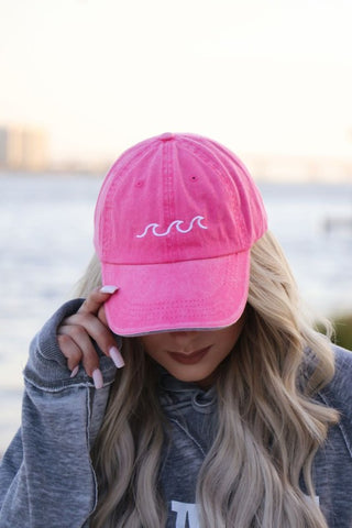 Beach Wave Embroidered Baseball Cap