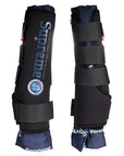 Horze Supreme Horse Polyster Stable Boots Pro Front Black Full Size