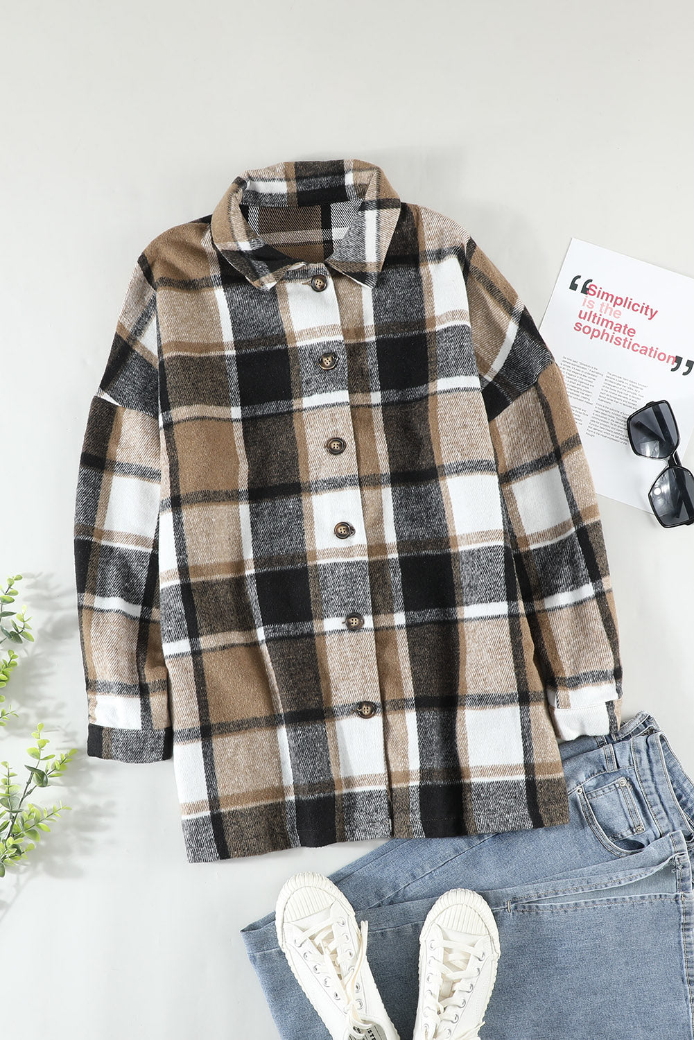Mia Plaid Print Shirt