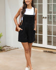 Saige Grommet Tie Straps Casual Denim Romper