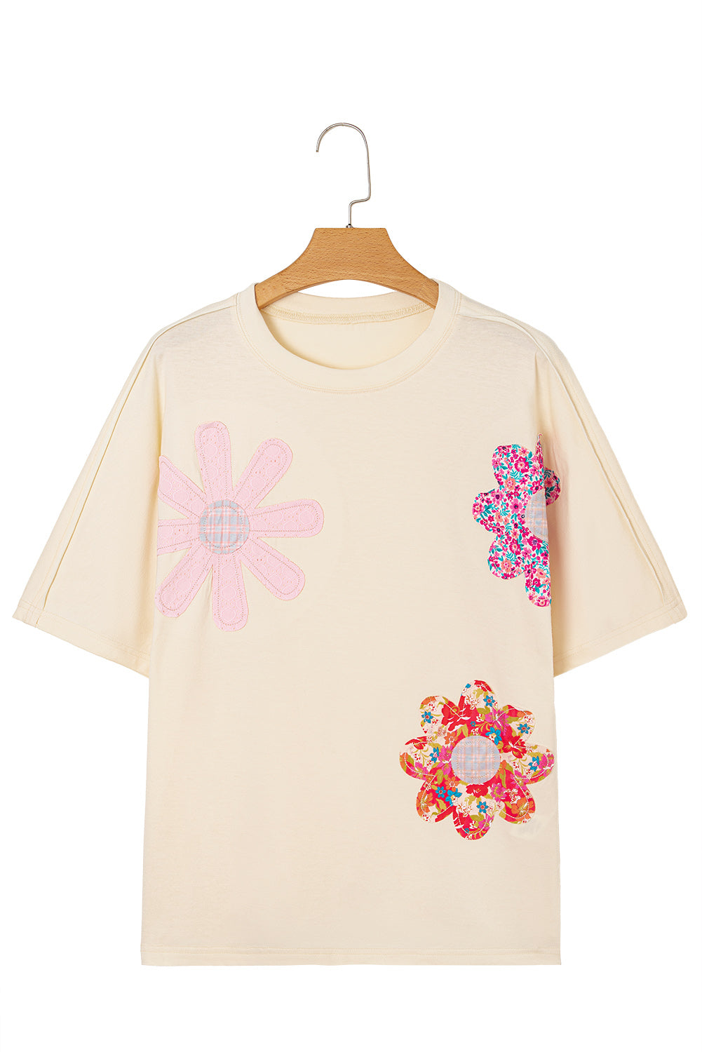 Flower Patchwork Reverse Seam Tee