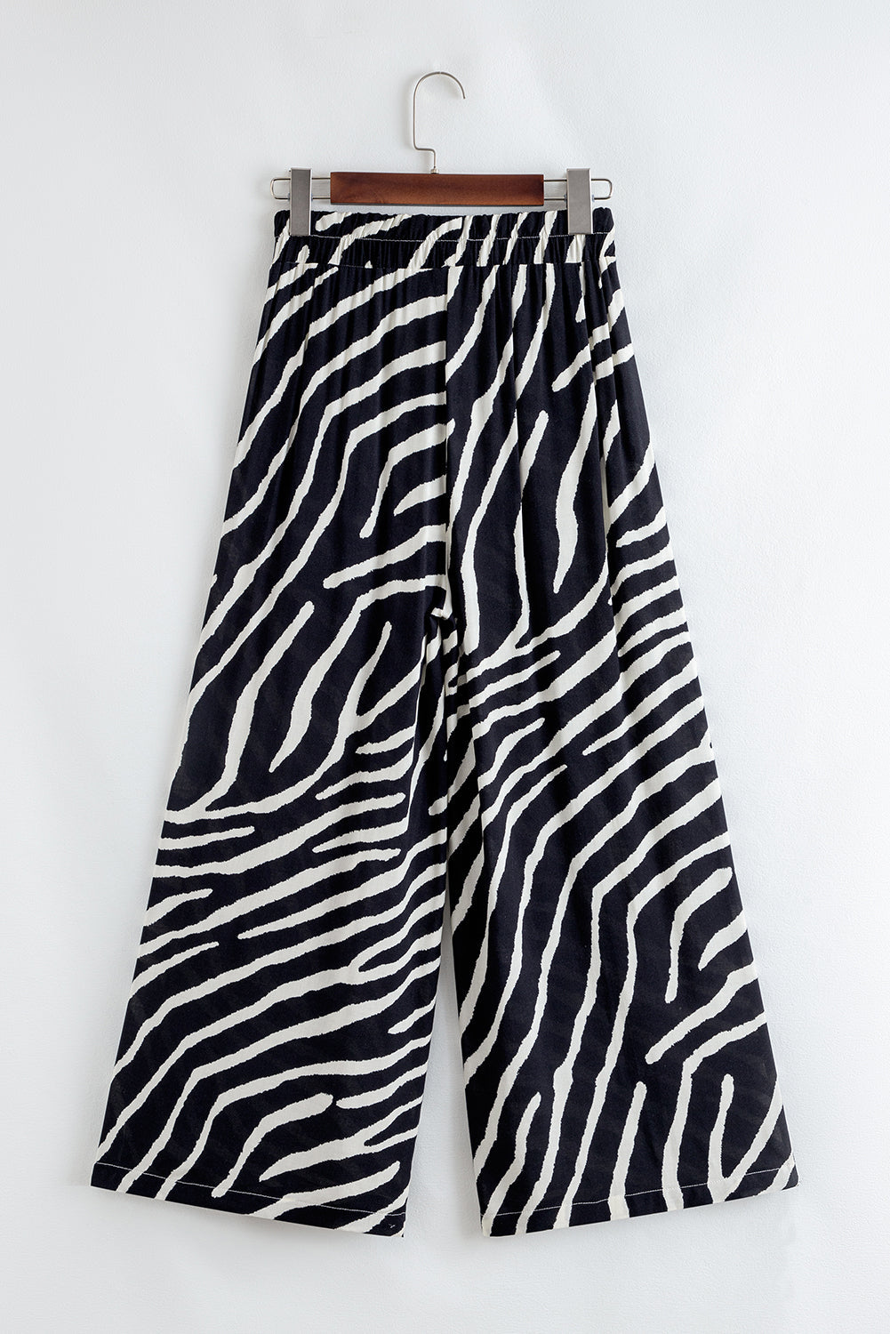 Zebra Stripe Wide Leg Pants