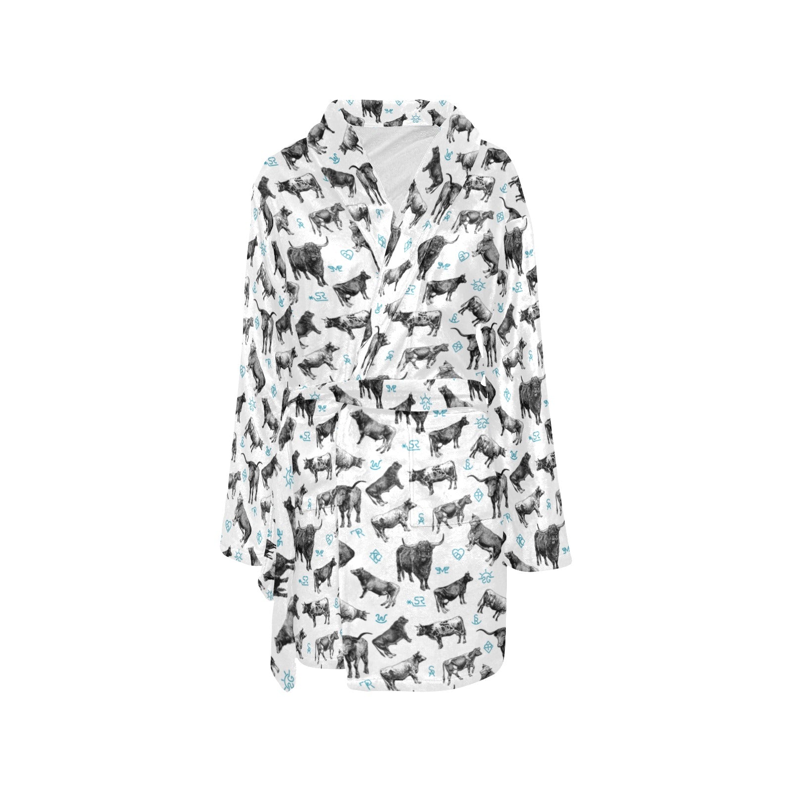 Cattle and Brands Women&#39;s Western Bath Robe