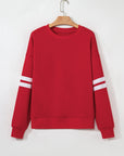 Lennon Varsity Striped Oversized Sweatshirt