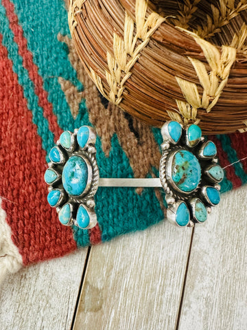 Navajo Turquoise & Sterling Silver Floating Cuff Bracelet
